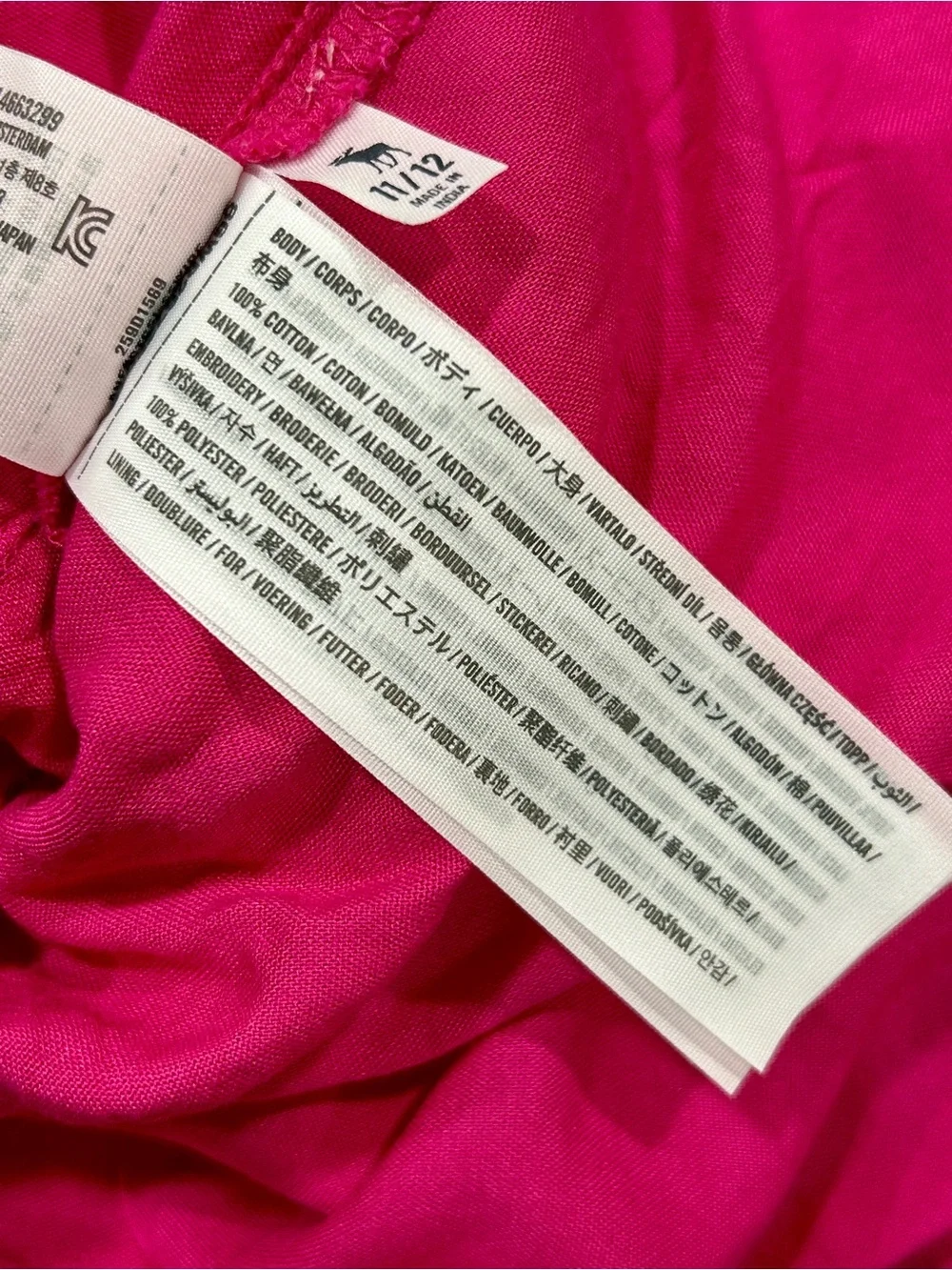 Abercrombie Kids Pink Cotton Eyelet Dress NWT Size 11/12